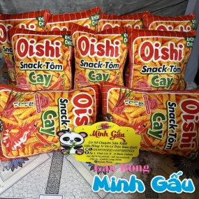 Gấu bông gói bánh Snack Oishi