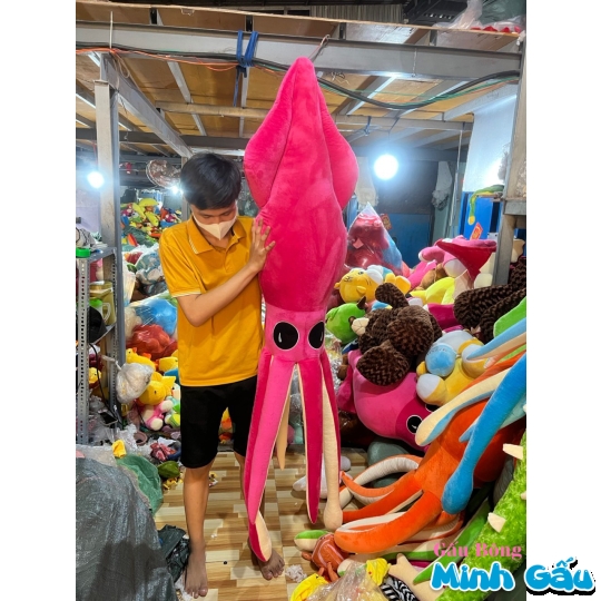 Mực siêu to 1M5 Hồng